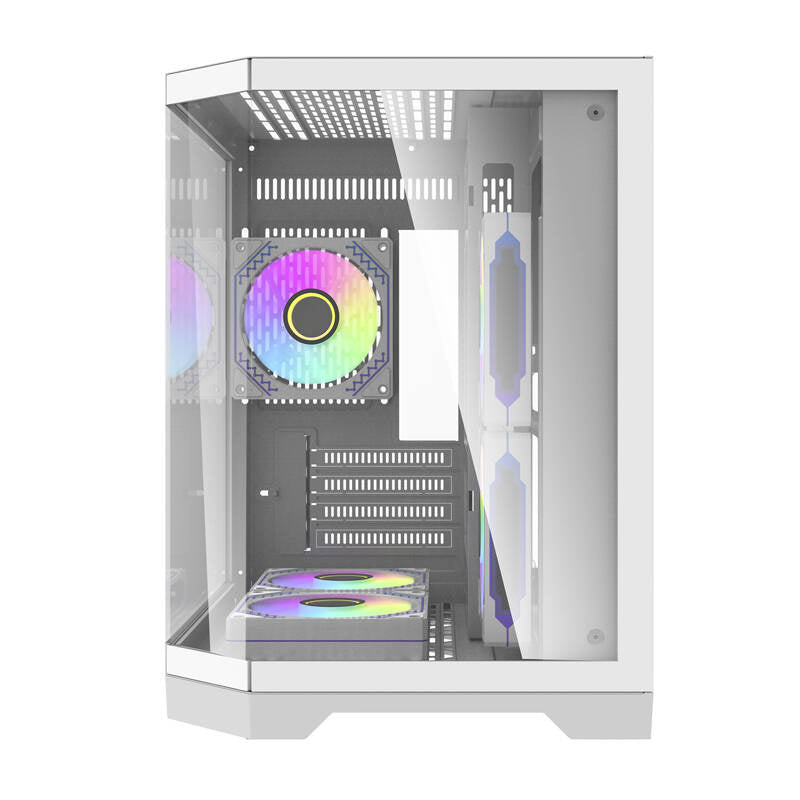 Darflash FT350 computer case + 5 aRGB fans (white)_5