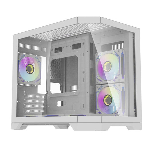 Darflash FT418 computer case + 6 aRGB fans (white)_0