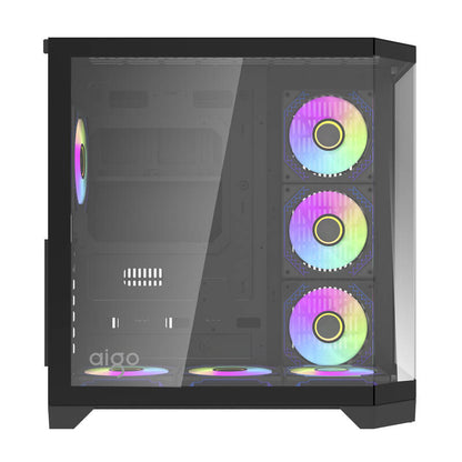 Darflash FT418 PRO computer case + 7 aRGB fans (black)_1