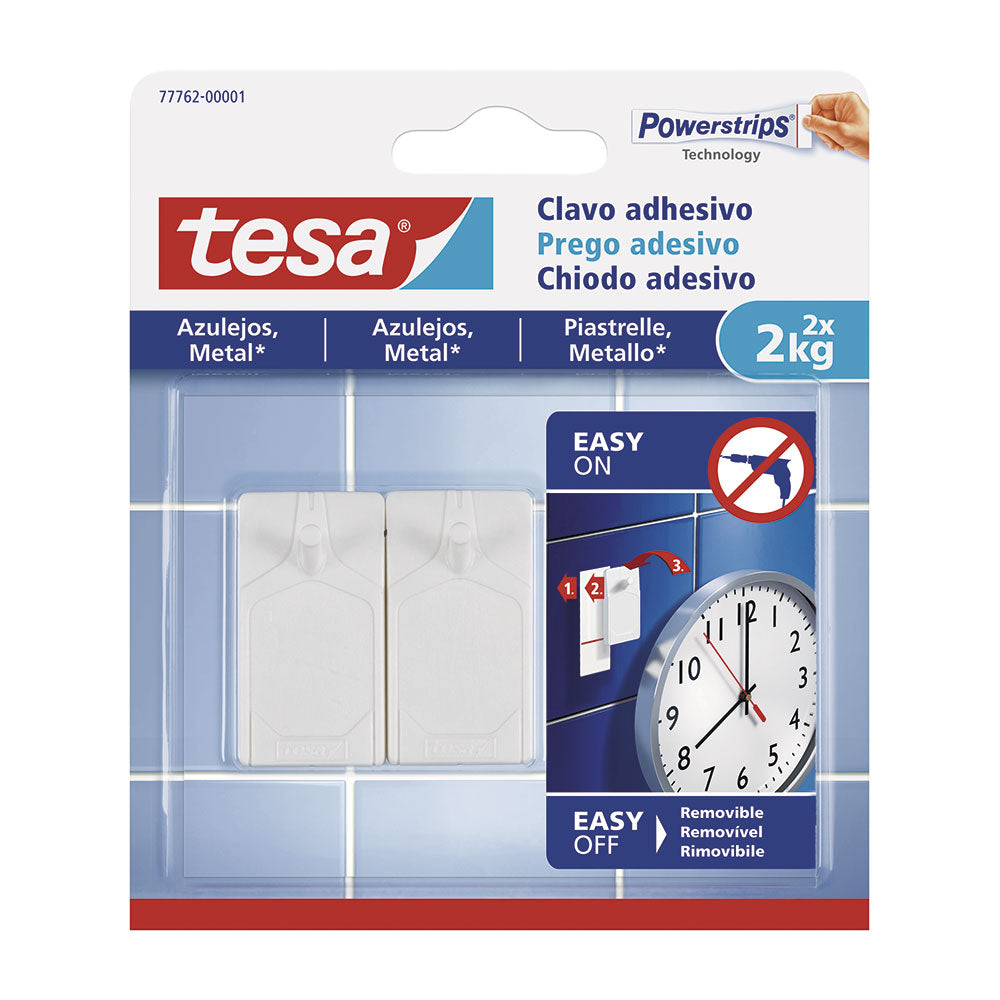 Prego adesivo para azulejos atÃ© 2kg tesa_0