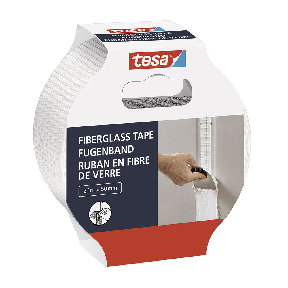 Fitas de fibra de vidro tesa. para a reparaÃ§Ã£o e vedaÃ§Ã£o de paredes danificadas. 20m x 50mm_0