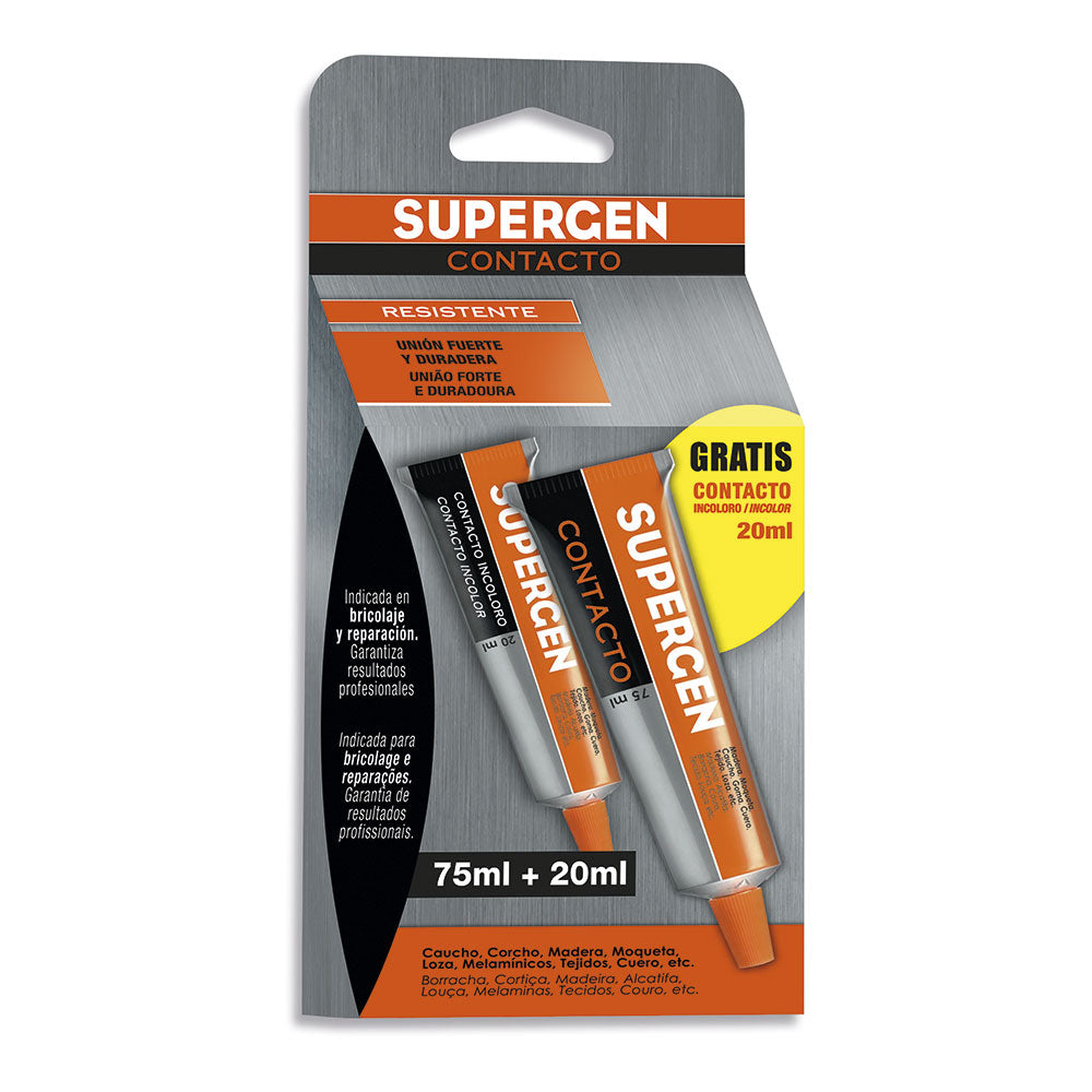 Supergen contacto 75ml + incolor 20ml pr 62600_0