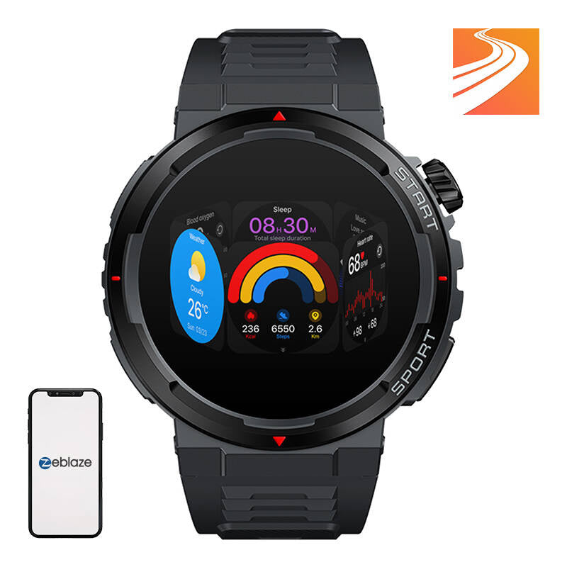 Zeblaze Ares 3 Plus Smartwatch (Black)_6