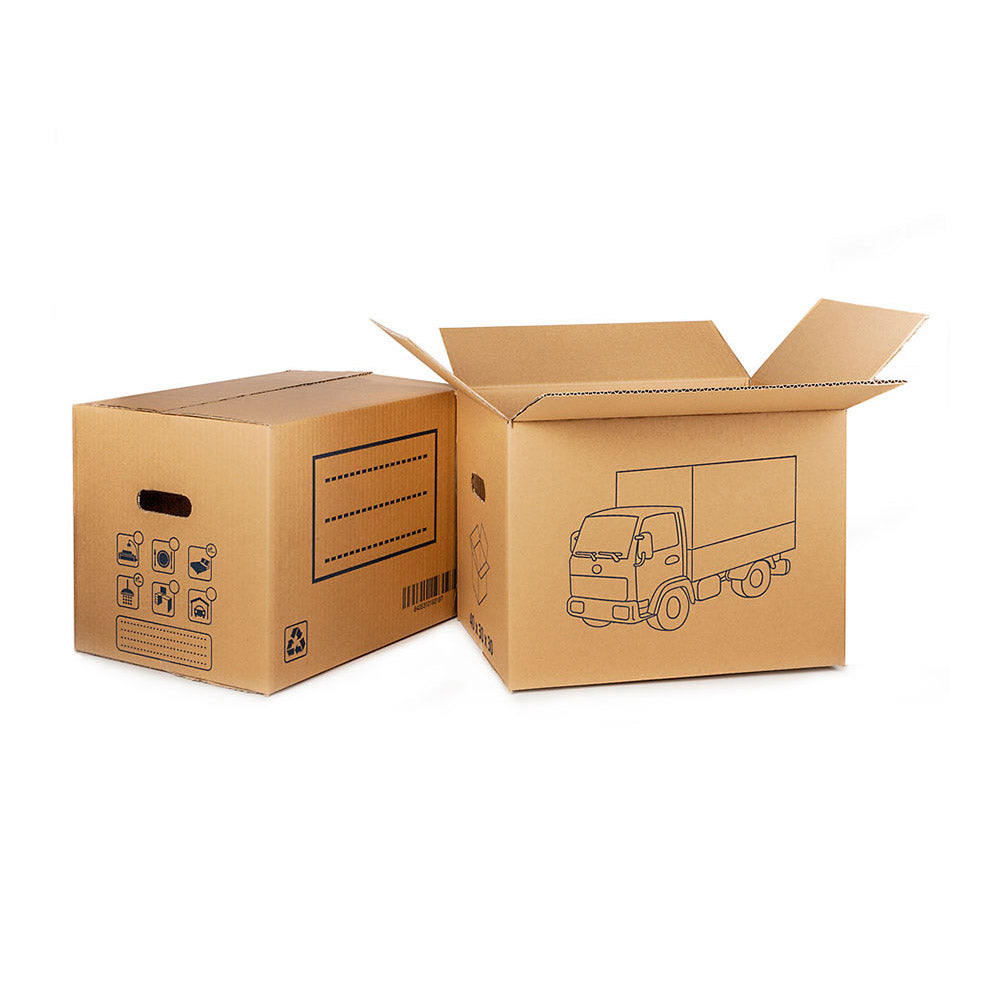 Caixa de cartÃ£o para mudanÃ§as (pega recortada) 40x30x30cm fun & go_0