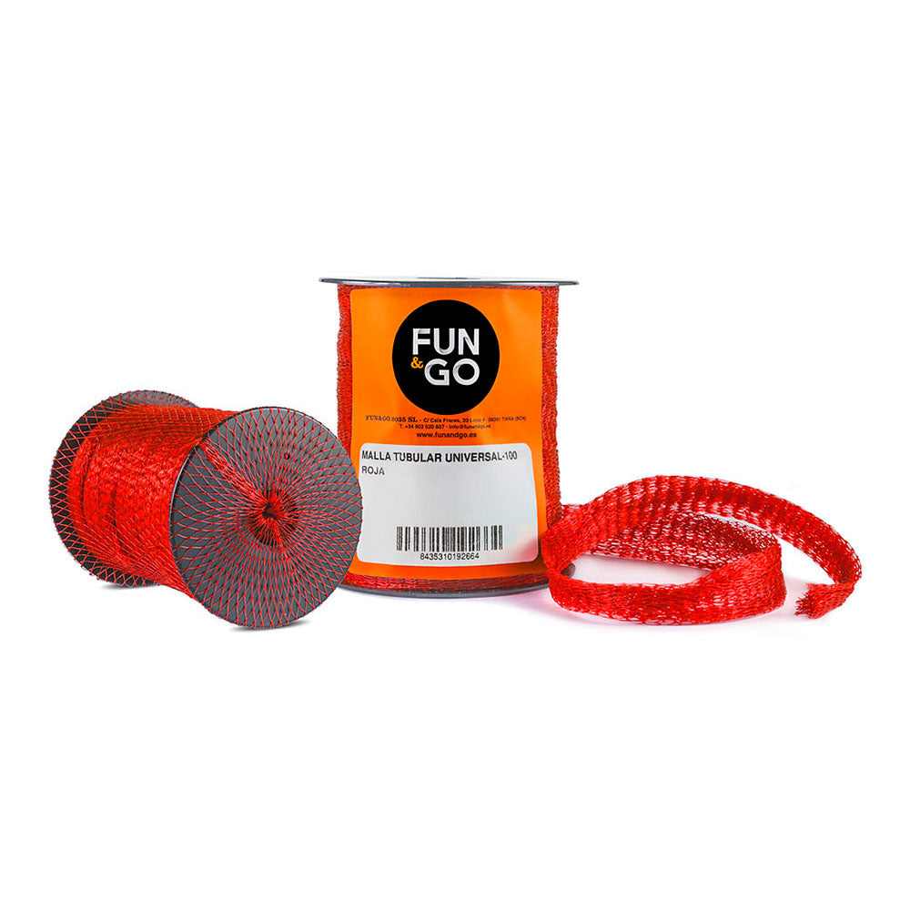 Malha tubular para embalagem universal-100 vermelho (25m) fun & go_0