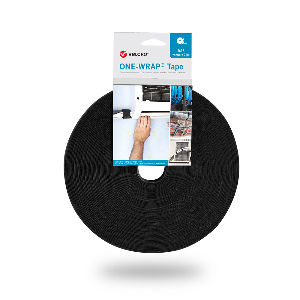 Fita one-wrap, 20 mm x 25 m, preta_0