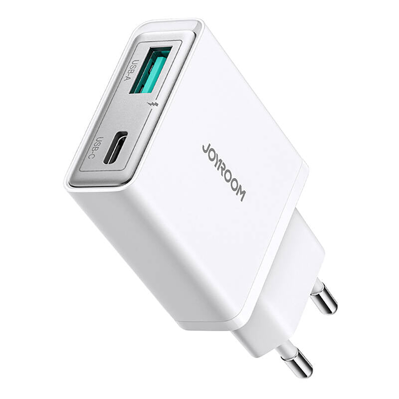 Joyroom JR-TCF14 20W USB-A USB-C Super Slim Wall Charger - White_1