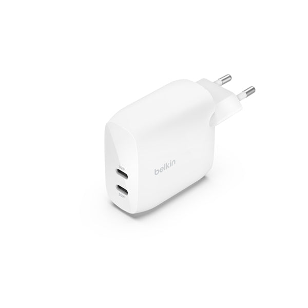 CARICABATTERIE DA PARETE DUAL 30W PORTA USB-C PD 60W - BIANCO_1