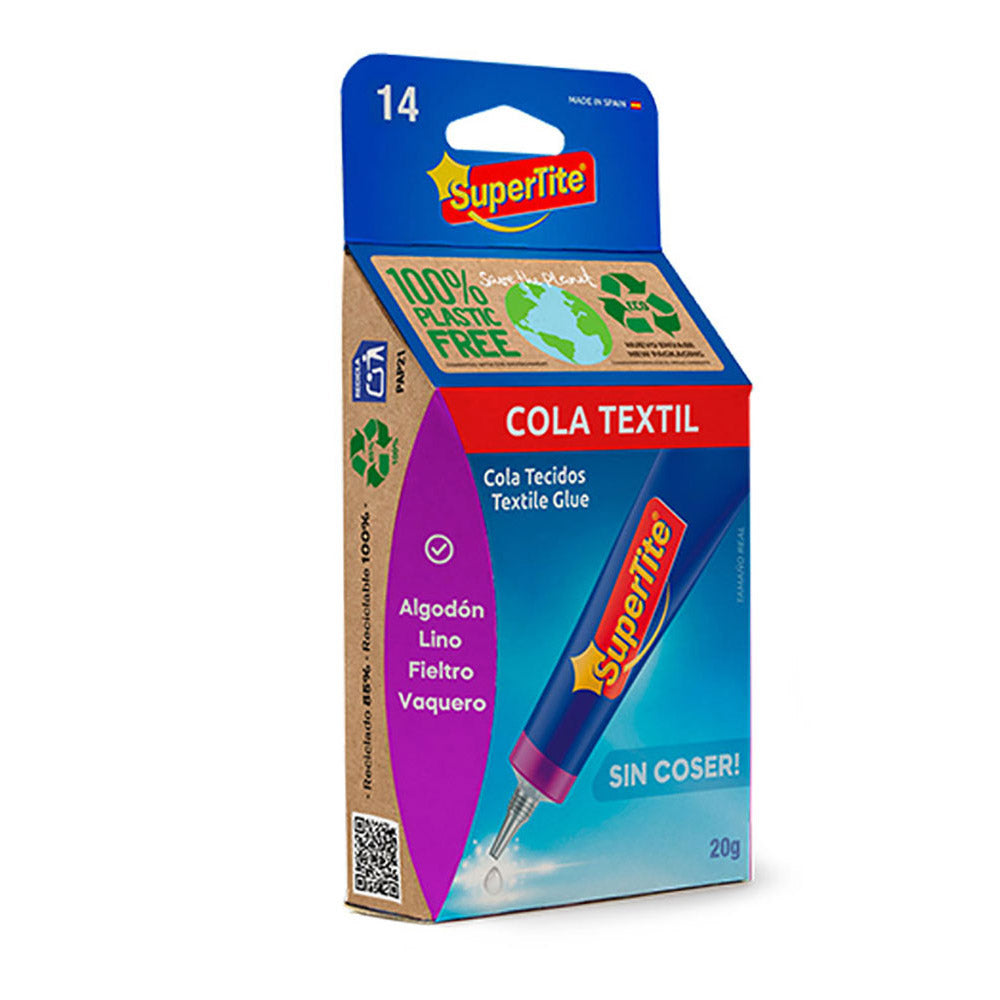 Cola para tecidos blÃ­ster 20g 2414 supertite_0