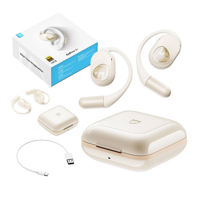 TWS Soundpeats GoFree2+ headphones (white)_2