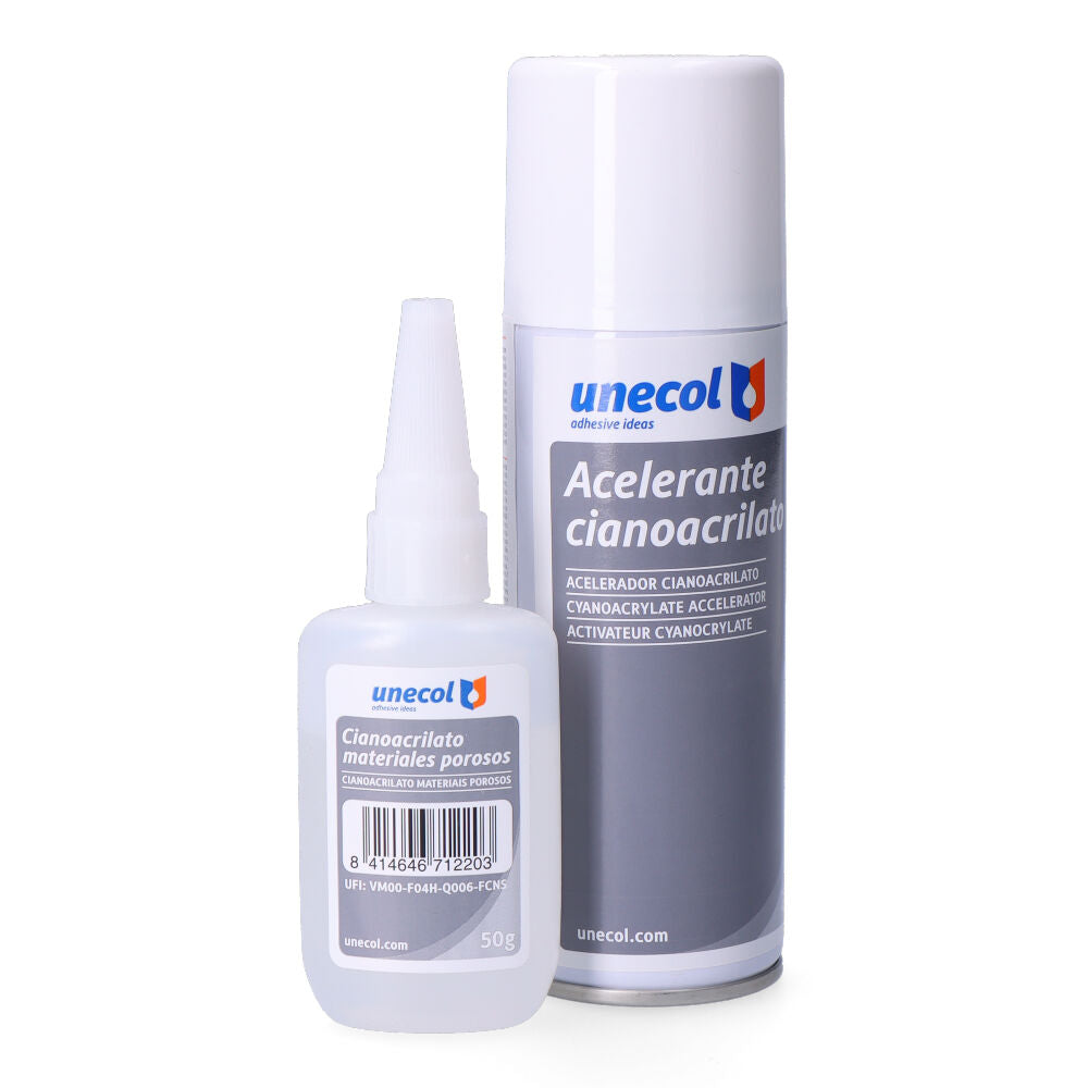 Kit acelerante + ciano m. porosos, emb. 50 g + spray 200 ml_0