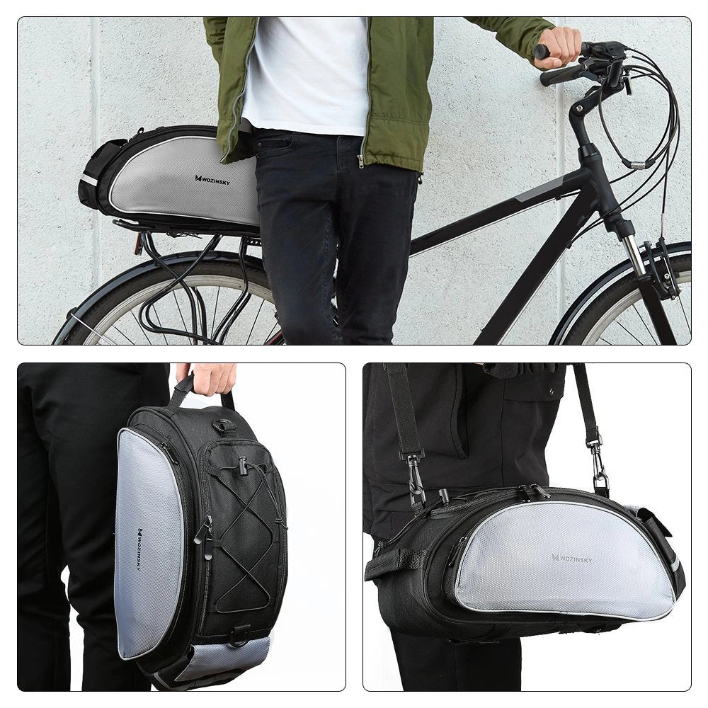 Wozinsky bike carrier bag with shoulder strap 13l black (WBB1BK)_4