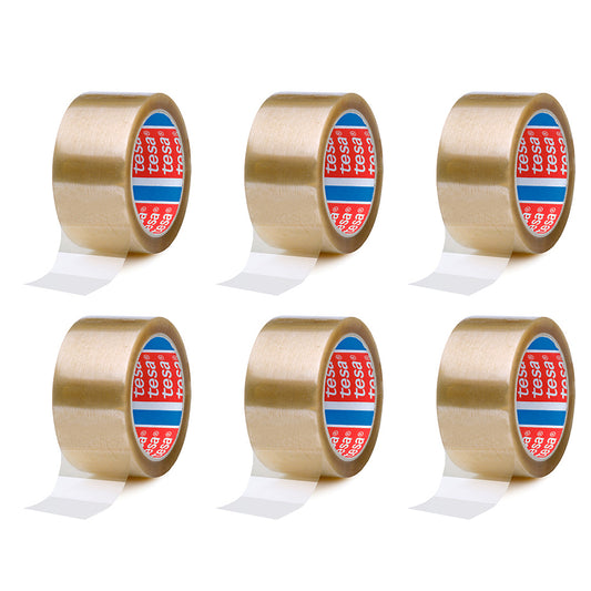 Fita de embalagem transparente 50 mm x 66 m, 6 uds_0