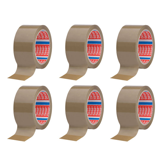 Fita de embalagem marrom 50 mm x 66 m, 6 uds_0