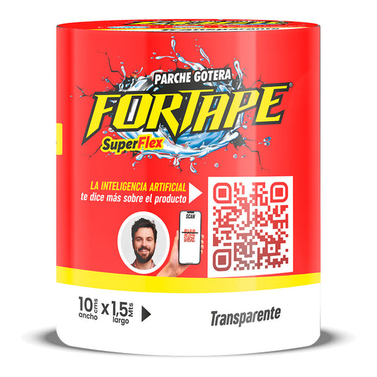 Fita adesiva transparente para tapar inflitraÃ§Ãµes em pvc, rolo 10 x 150 cm_0
