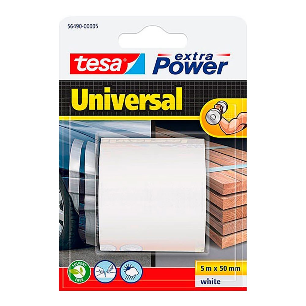 Fita adesiva branca universal extra forte, 50 mm x 5 m_0