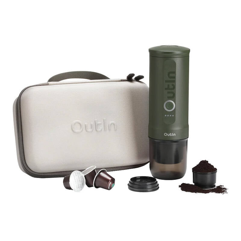 Outin Nano 7500mAh portable coffee maker set (Green) + protective case_0