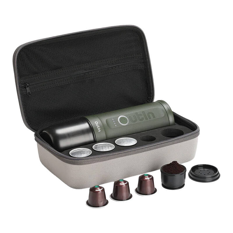 Outin Nano 7500mAh portable coffee maker set (Green) + protective case_1