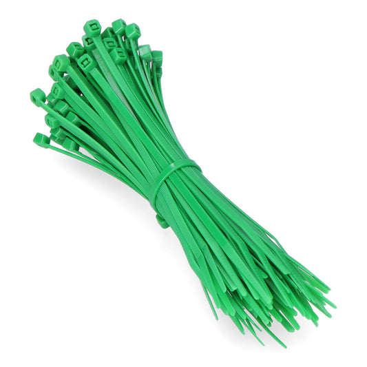 AbraÃ§adeiras de nylon gbn 2,5 x 200 mm, verde, 100 uds_0