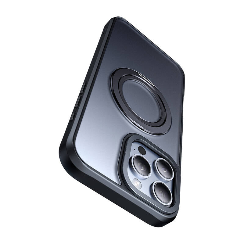 McDodo PC-4932 MagSafe case for iPhone 16 Pro with stand (black)_3