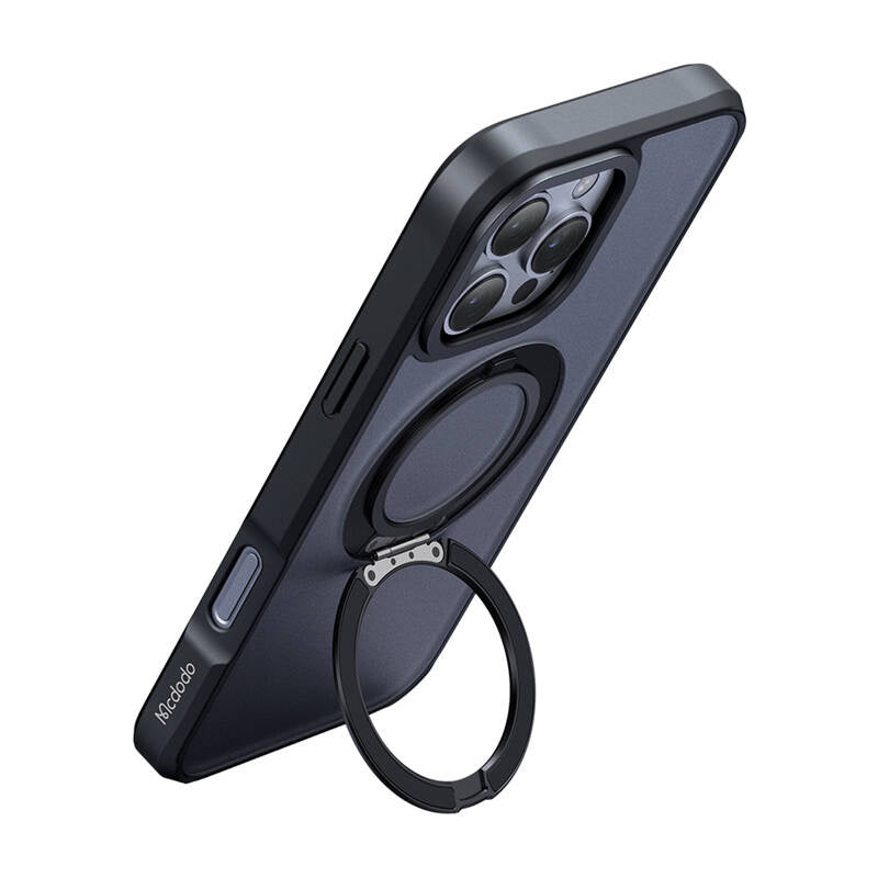 McDodo PC-4933 MagSafe case for iPhone 16 Pro Max with stand (black)_1