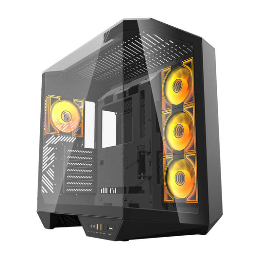 Darkflash DY470 computer case (black) + 4 fans_0