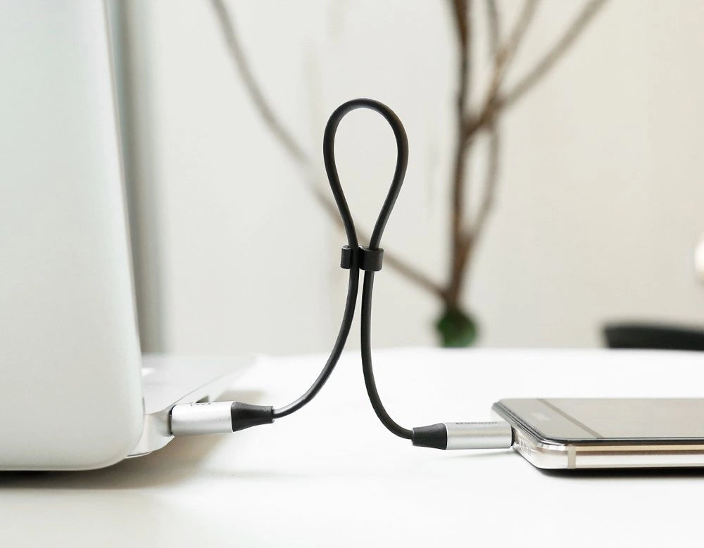 Baseus Nimble flat cable USB / USB-C cable with holder 2A 0.23M black (CATMBJ-01)_12