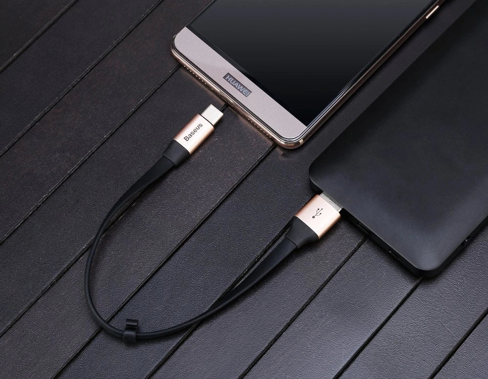 Baseus Nimble flat cable USB / USB-C cable with holder 2A 0.23M black (CATMBJ-01)_13