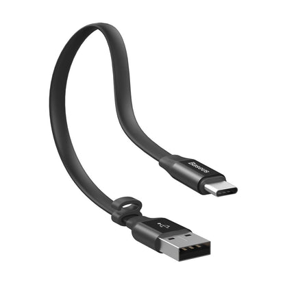 Baseus Nimble flat cable USB / USB-C cable with holder 2A 0.23M black (CATMBJ-01)_2