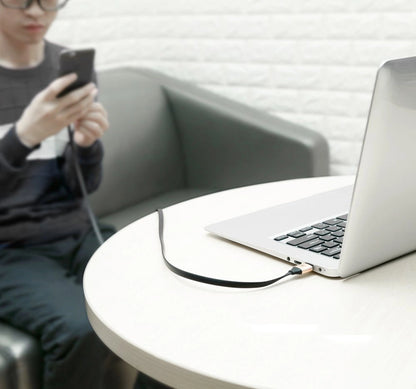 Baseus Nimble flat cable USB / USB-C cable with holder 2A 0.23M black (CATMBJ-01)_6