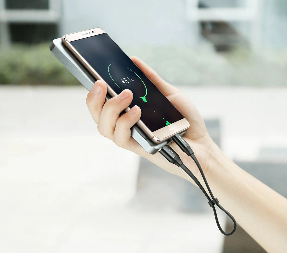 Baseus Nimble flat cable USB / USB-C cable with holder 2A 0.23M black (CATMBJ-01)_7