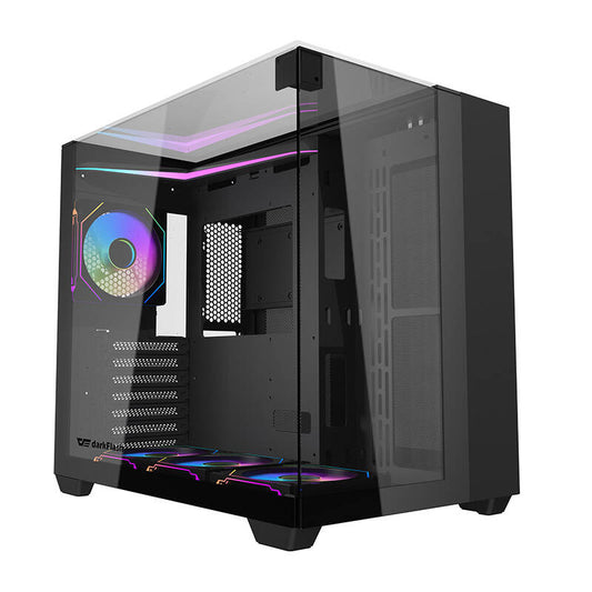 Darkflash TH285 computer case (black) + 4 fans_0