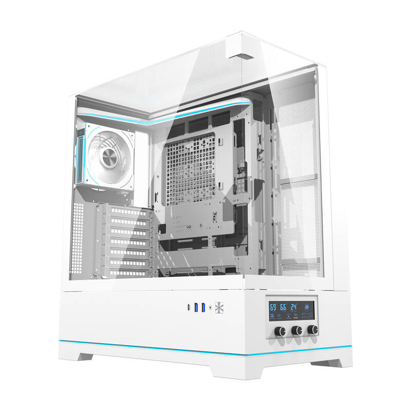 Darkflash DY450 PRO computer case (white) + 1 fan_0