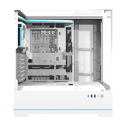 Darkflash DY450 PRO computer case (white) + 1 fan_5
