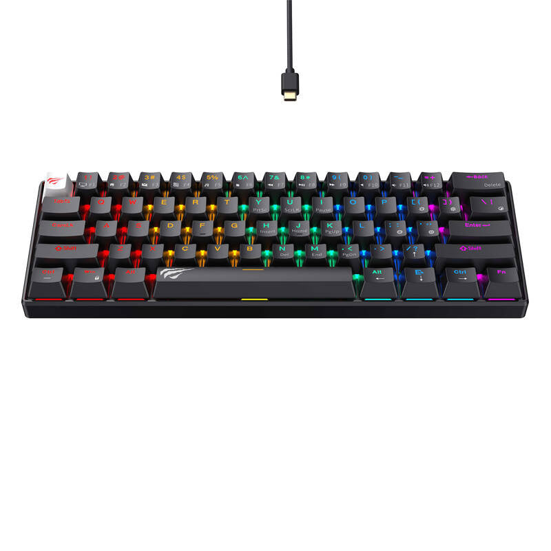 Havit KB903L wired mechanical / gaming RGB keyboard (black)_1