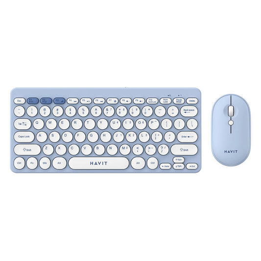 Havit KB279GCM wireless 2-in-1 gaming set keyboard + mouse (blue)_0