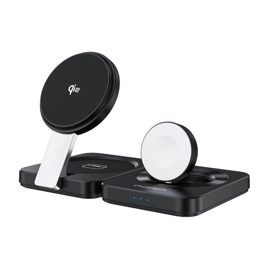 Foldable 3-in-1 magnetic charger Choetech Qi2_0