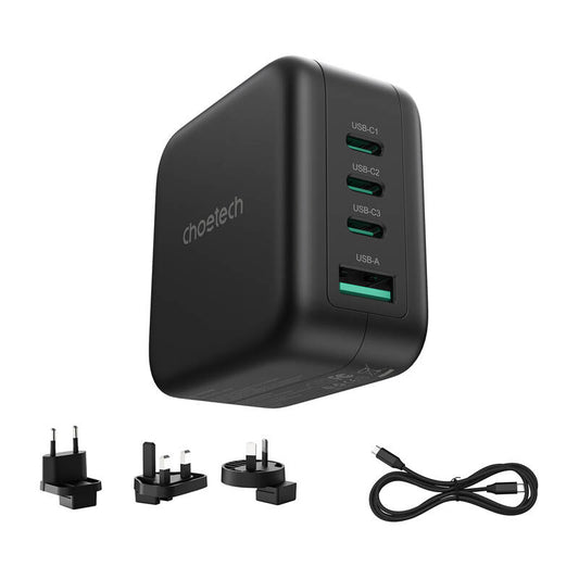 Choetech PD6055 70W GaN mains charger with US, EU, UK, AU adapters_0