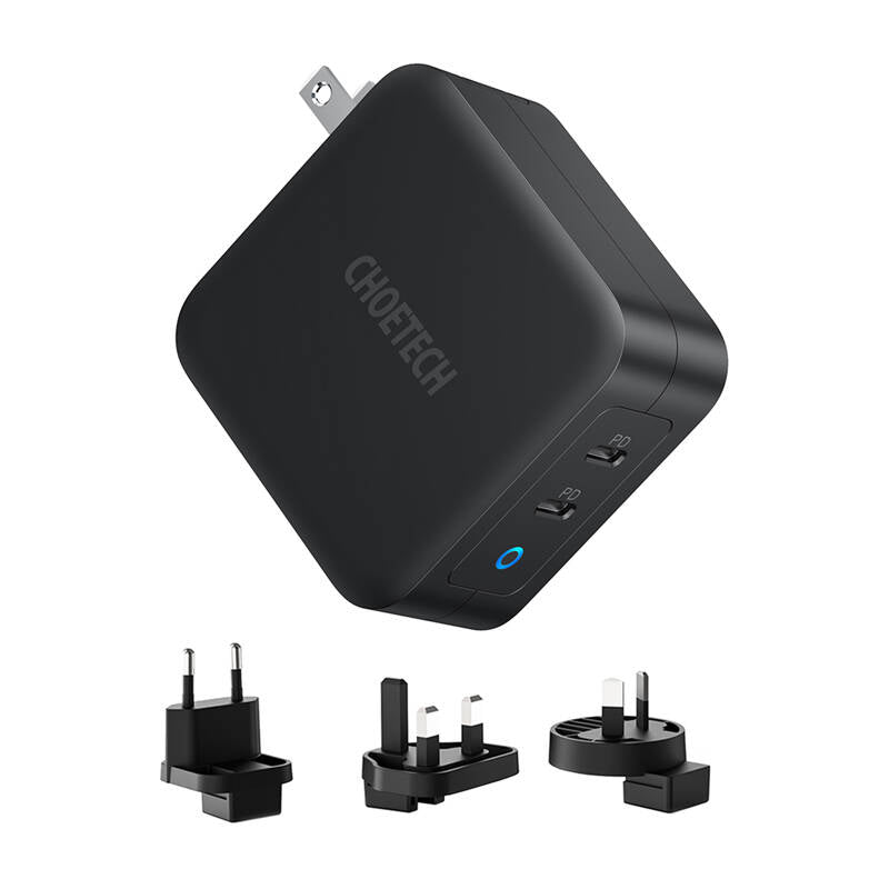 Choetech PD6008 2xUSB-C PD 100W GaN mains charger_0