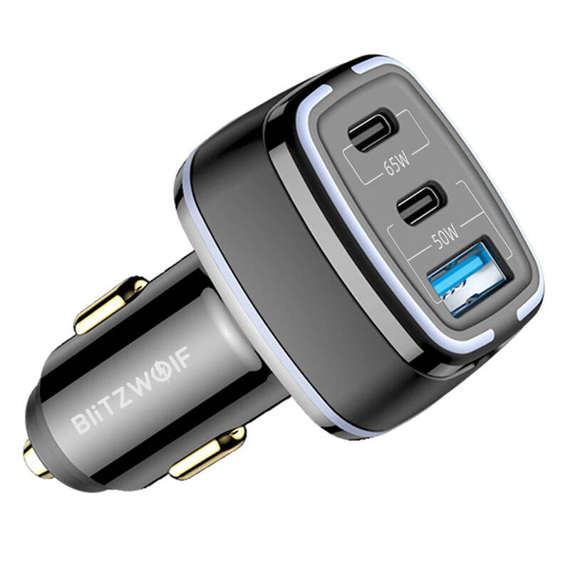 BlitzWolf BW-BC4 115W 3-Port USB PD car charger_0