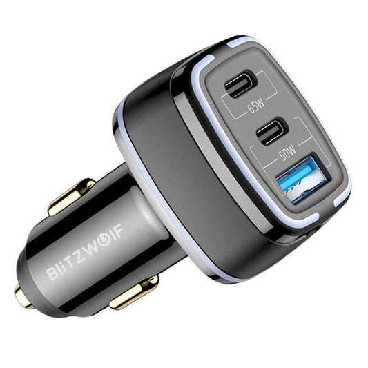 BlitzWolf BW-BC4 115W 3-Port USB PD car charger_0
