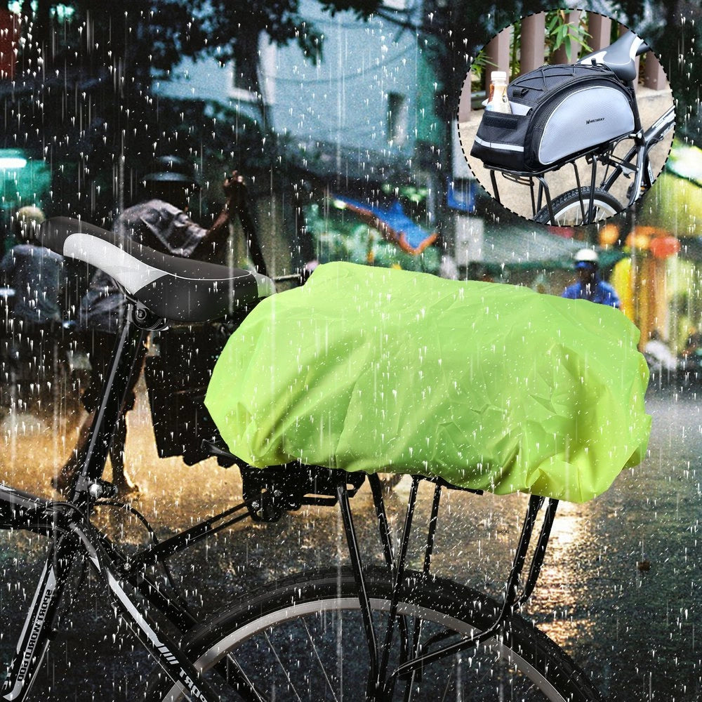 Wozinsky Universal Waterproof Rain Cover for Bike Pannier Bag or Backpack green (WBB5YW)_1