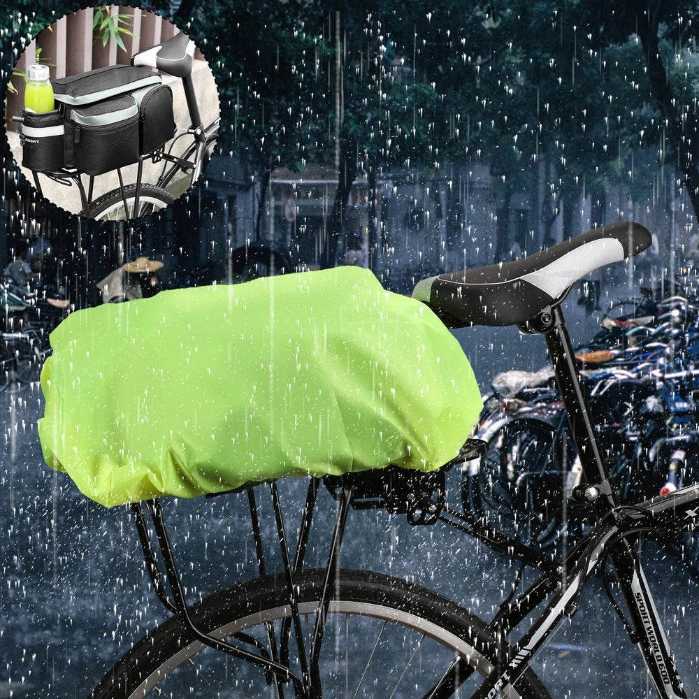 Wozinsky Universal Waterproof Rain Cover for Bike Pannier Bag or Backpack green (WBB5YW)_2