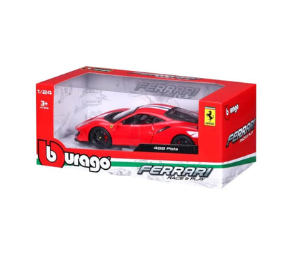 Carro BURAGO Ferrari 488 Pista / Vermelho