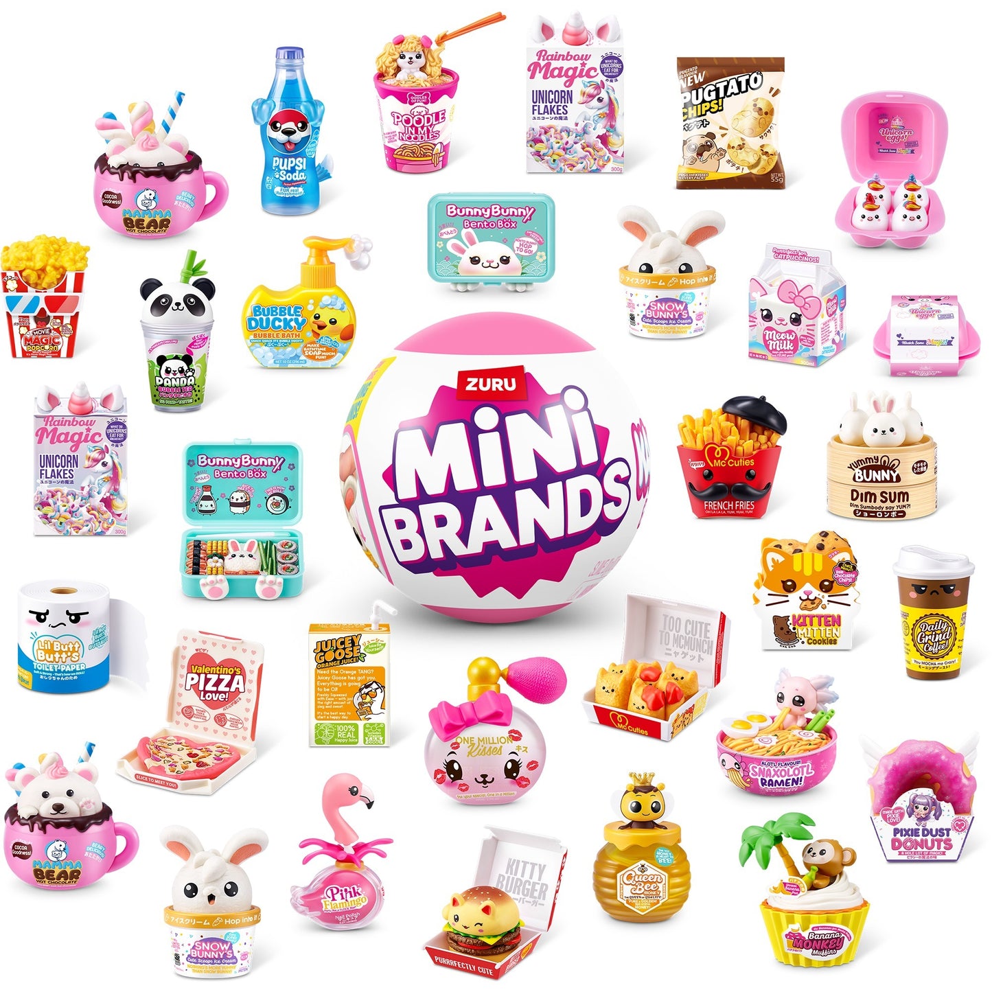 Figura Surpresa ZURU Mini Brands Kawaii Colecionável