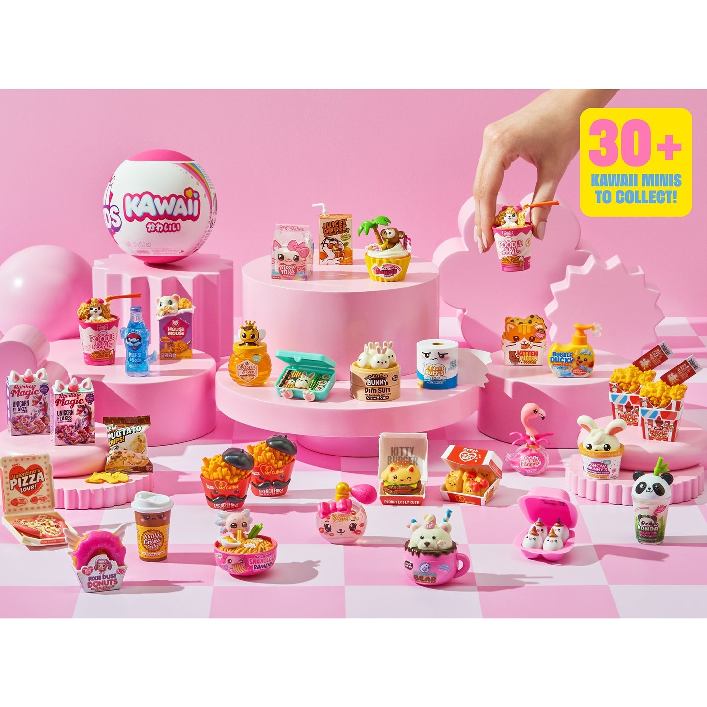 Figura Surpresa ZURU Mini Brands Kawaii Colecionável