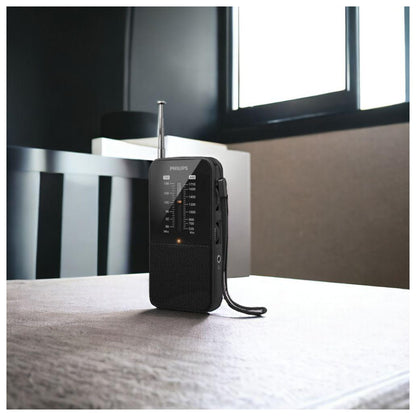 Rádio Portátil Philips TAR1506 FM/MW / 2x AAA / Preto