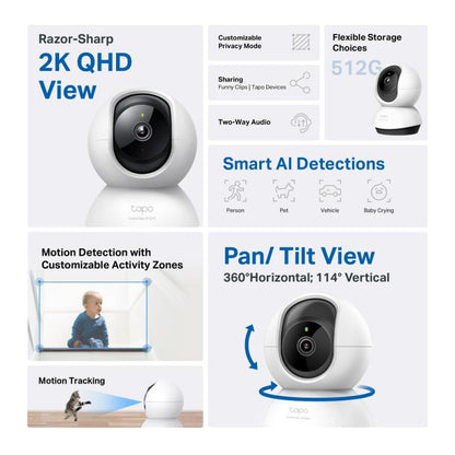 Câmara IP TP-LINK Tapo C220 / Preto_4