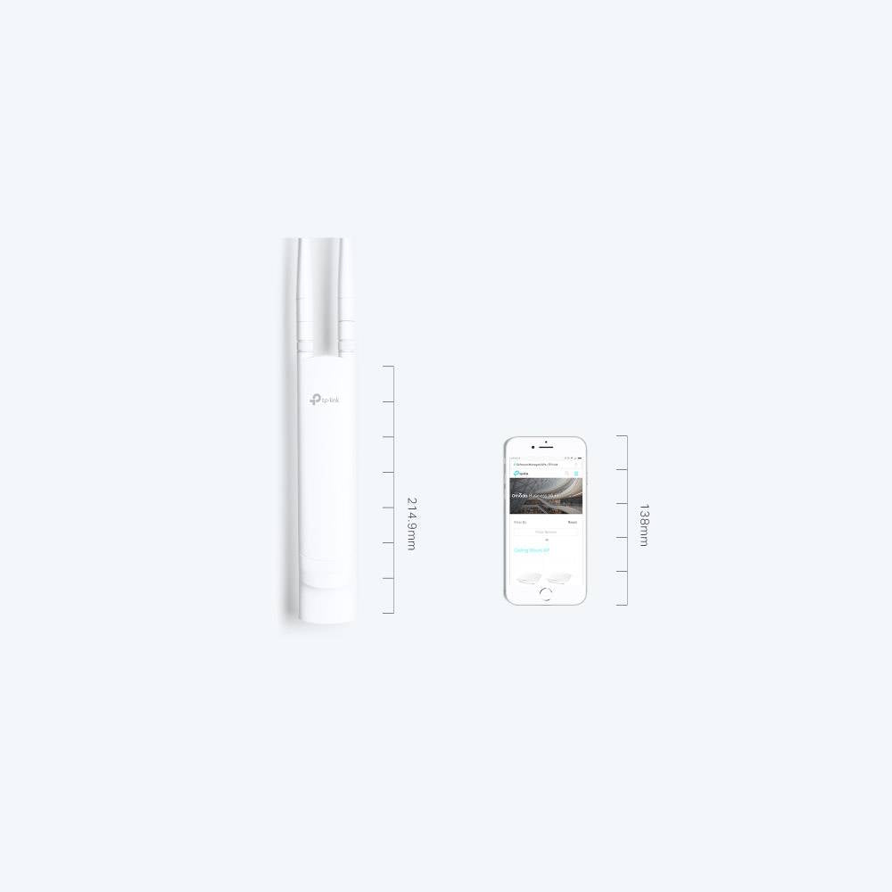 Punto de Acesso Inalâmbrico TP-Link Omada EAP113 Outdoor / 300Mbps / 2.4GHz / Antenas 3dBi / WiFi 802.11 n/g/b