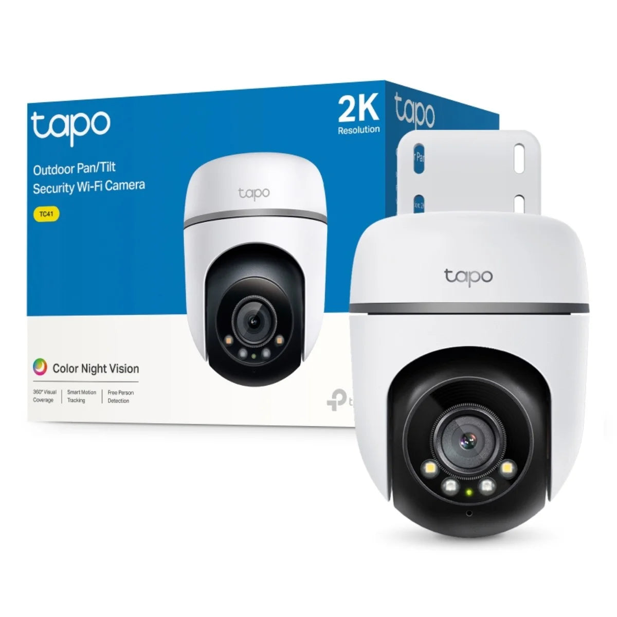 TP-Link Tapo TC41 Câmara de Segurança Wi-Fi Exterior 2K Pan/Tilt_0